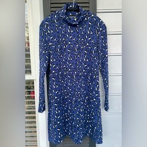 Duffield Lane Maxine Dress in Blue Leopard